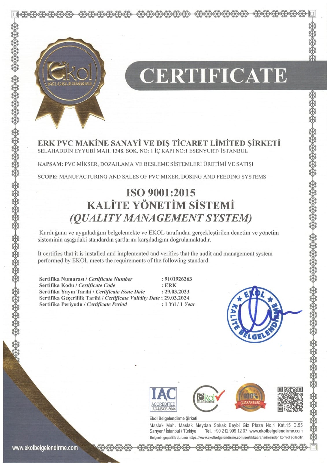 ISO 9001:2015