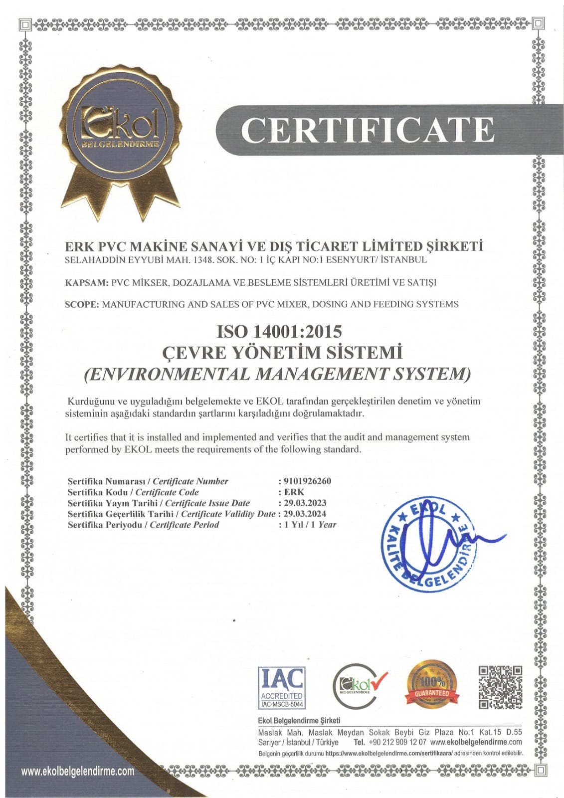 ISO 14001:2015