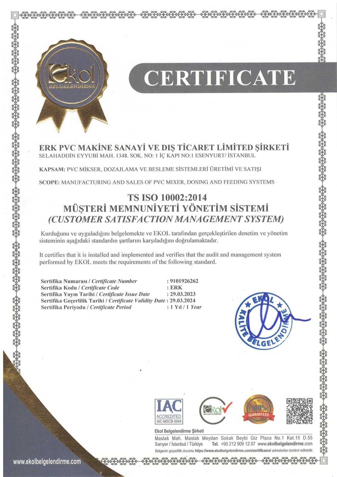 ISO 10002:2014