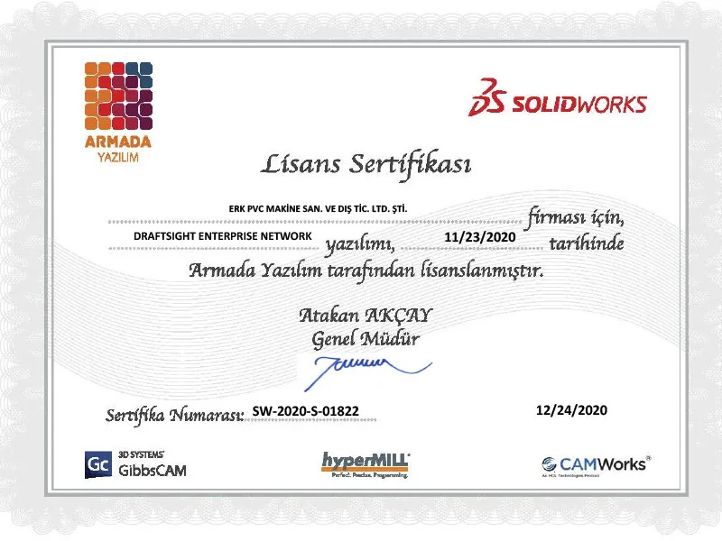 Corporate - Erk Pvc Makine solidworks - Erk Pvc Makine